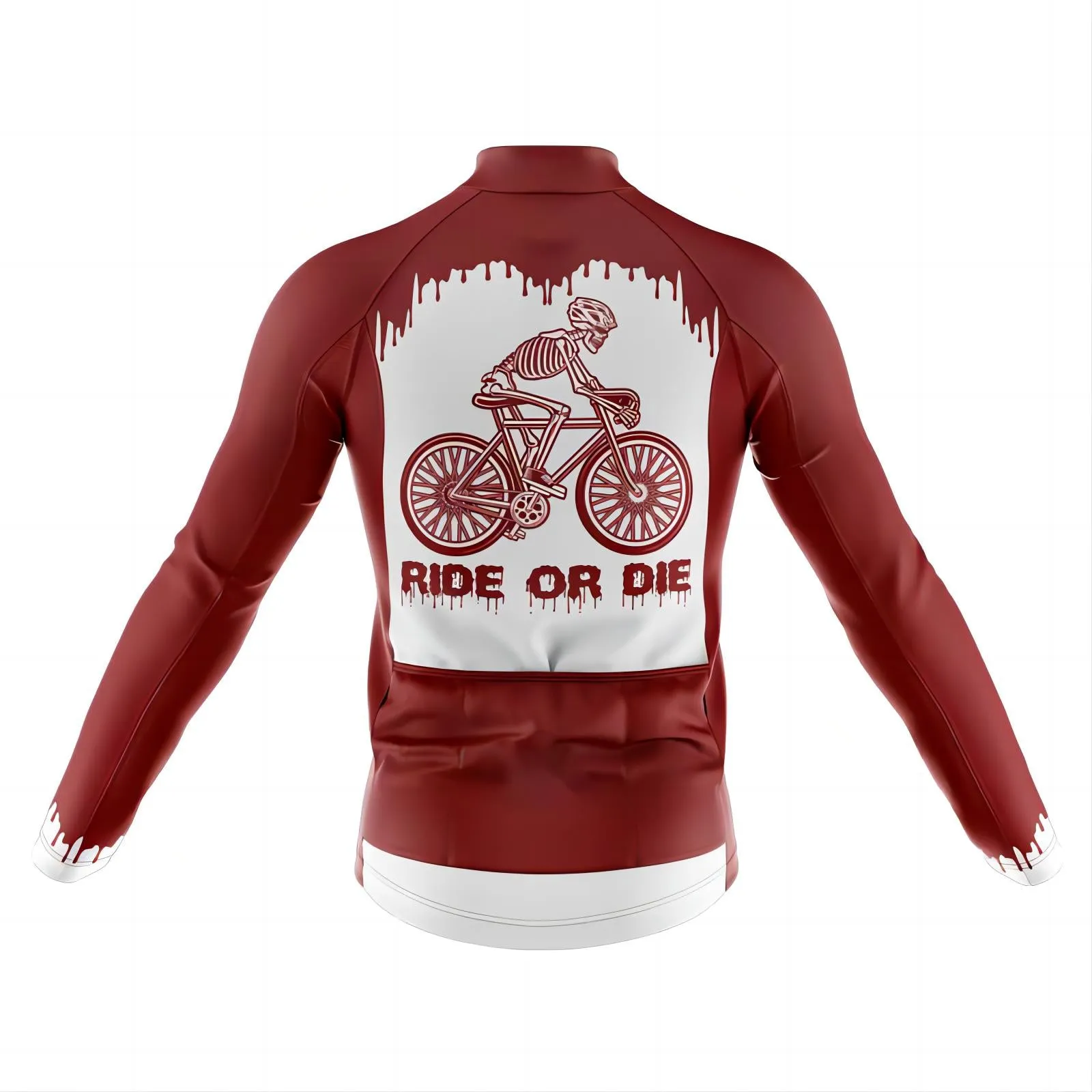 Ride or Die Men's Long Sleeve Cycling Jersey sold by RSSC Sports product image thumbnail 2
