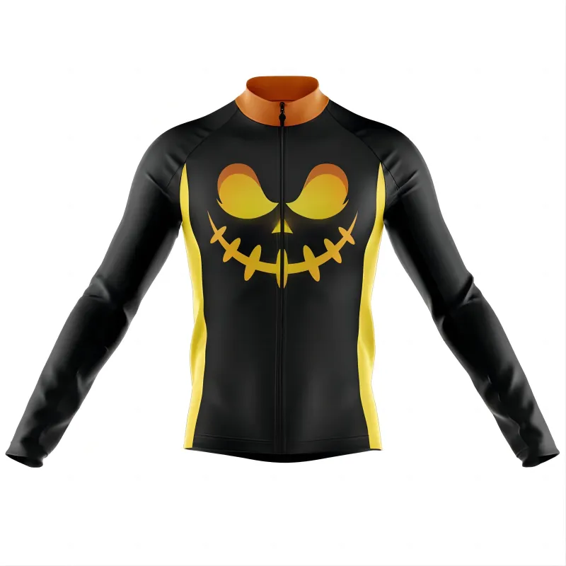 Jack-O-Lantern Men's Long Sleeve Cycling Jersey made by RSSC Sports