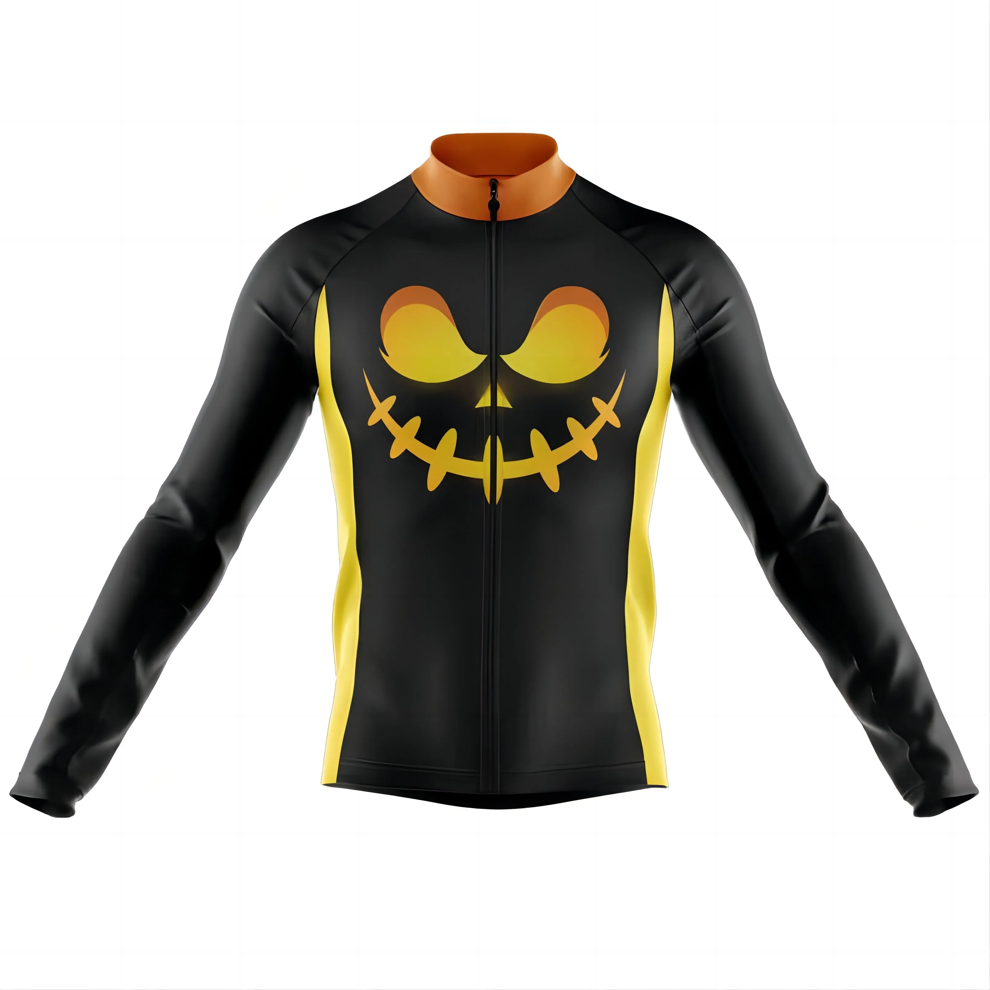 Jack-O-Lantern Men's Long Sleeve Cycling Jersey sold by RSSC Sports