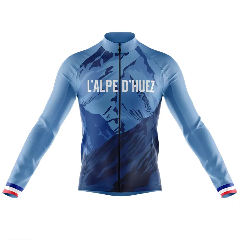 L'Alpe D'Huez Club Men's Long Sleeve Cycling Jersey sold by RSSC Sports