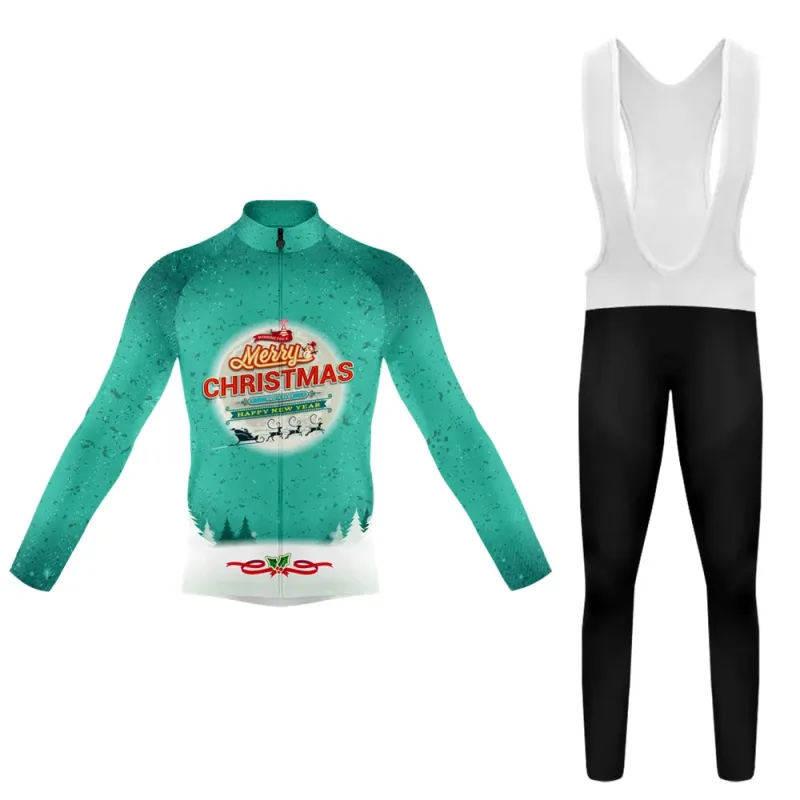 Merry Christmas Santa Claus Men's Long Sleeve Cycling Kit sold by RSSC Sports