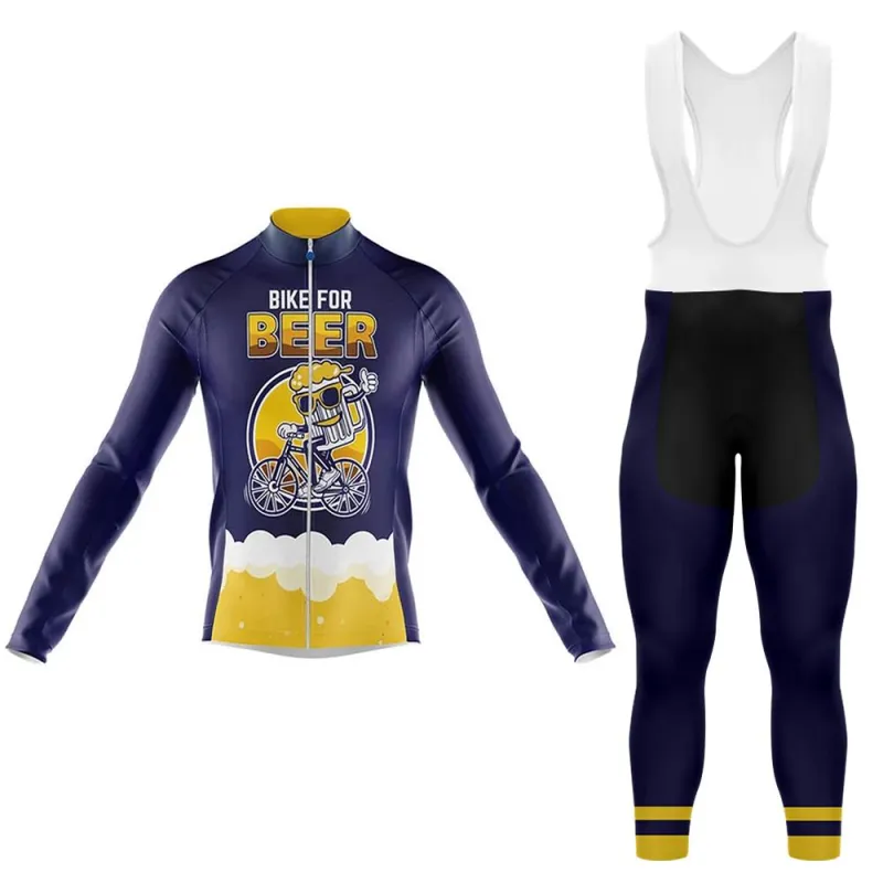 Bike For Beer Men's Long Sleeve Cycling Kit made by RSSC Sports