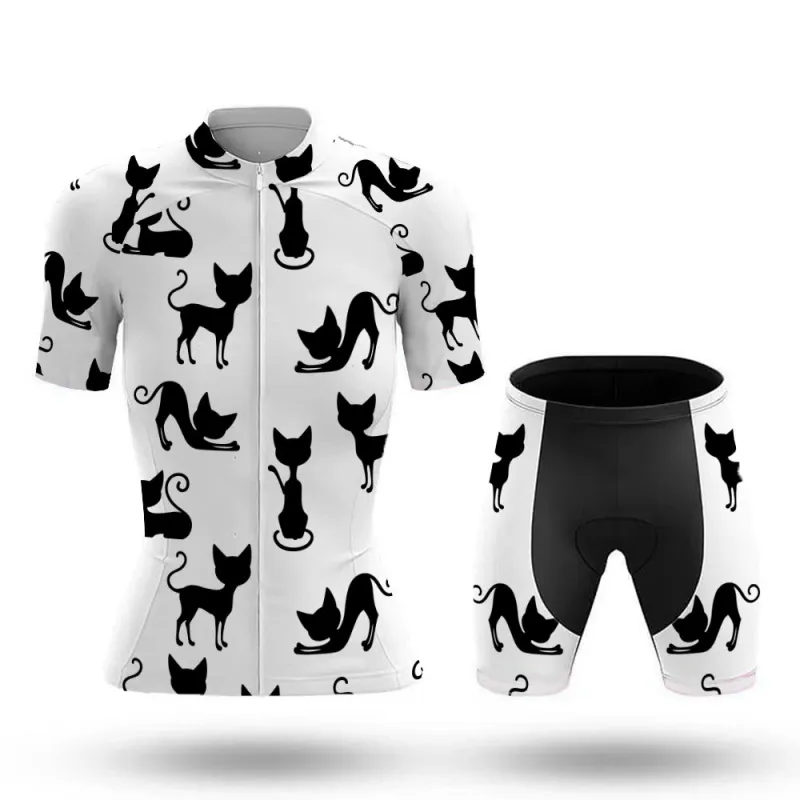 Elegant Black Cat Women's Cycling Jersey Kits sold by RSSC Sports