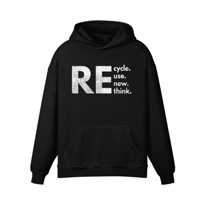 Re Cycle Use New Think Hoodie sold by RSSC Sports