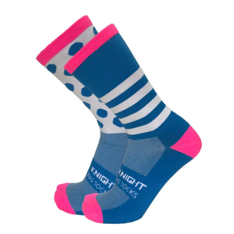 Retro Blue Cycling Socks made by RSSC Sports