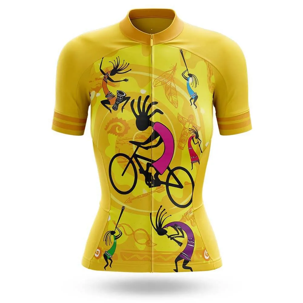 Yellow Kokopelli Women's Cycling Kit sold by RSSC Sports product image thumbnail 3