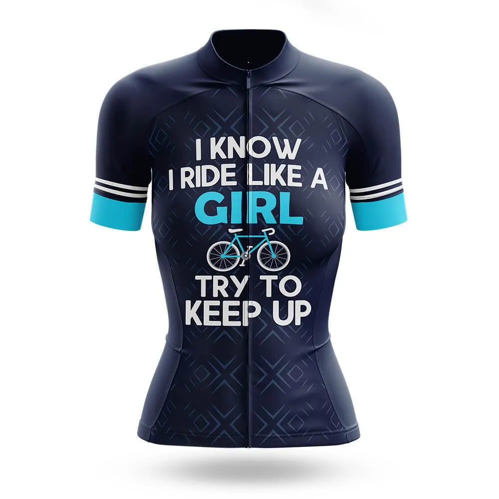 Like A Girl Women's Short Sleeve Cycling Kit sold by RSSC Sports product image thumbnail 3