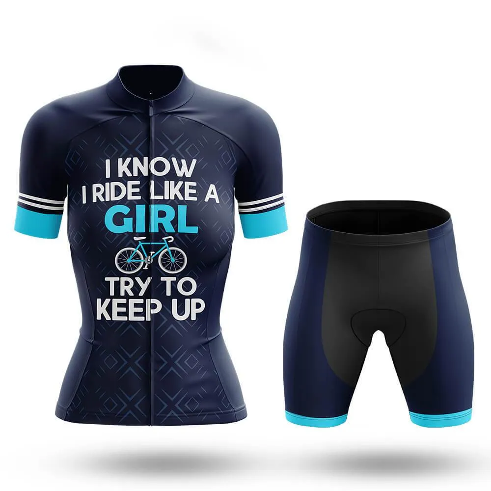Like A Girl Women's Short Sleeve Cycling Kit sold by RSSC Sports