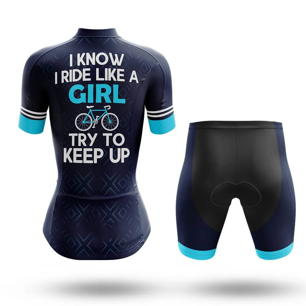 Like A Girl Women's Short Sleeve Cycling Kit sold by RSSC Sports product image thumbnail 2