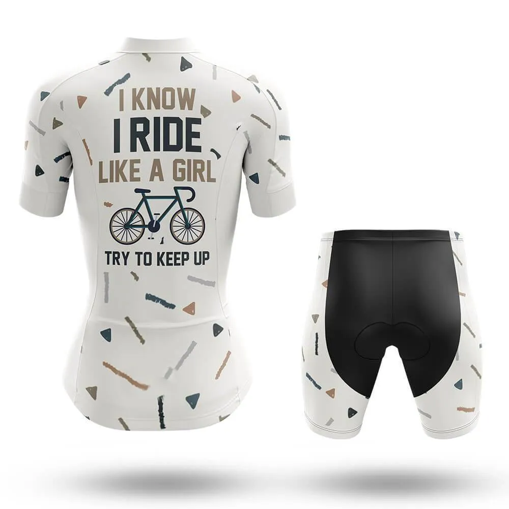 Like A Girl Women's Short Sleeve Cycling Kit sold by RSSC Sports product image thumbnail 2