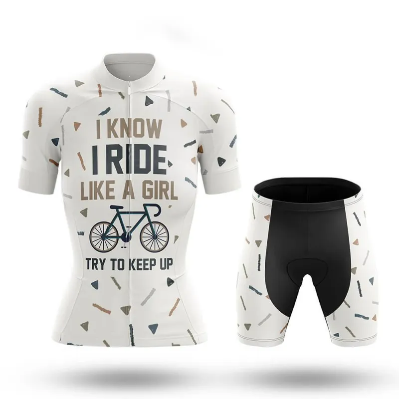 Like A Girl Women's Short Sleeve Cycling Kit sold by RSSC Sports