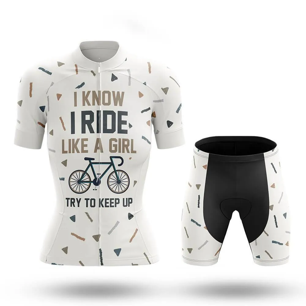 Like A Girl Women's Short Sleeve Cycling Kit sold by RSSC Sports