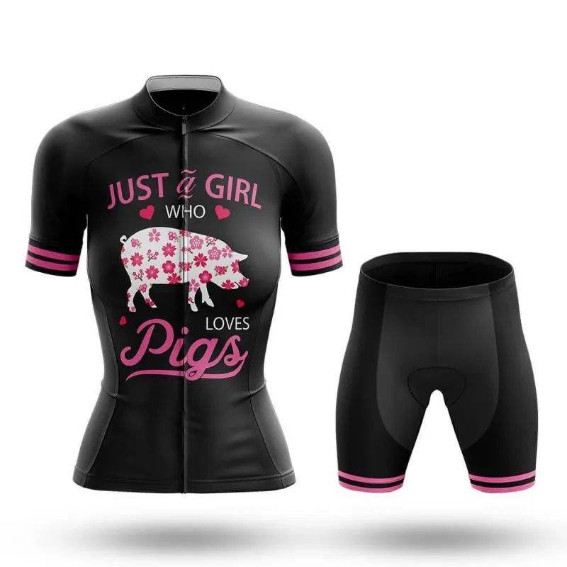 Love Pigs Women's Short Sleeve Cycling Kit sold by RSSC Sports