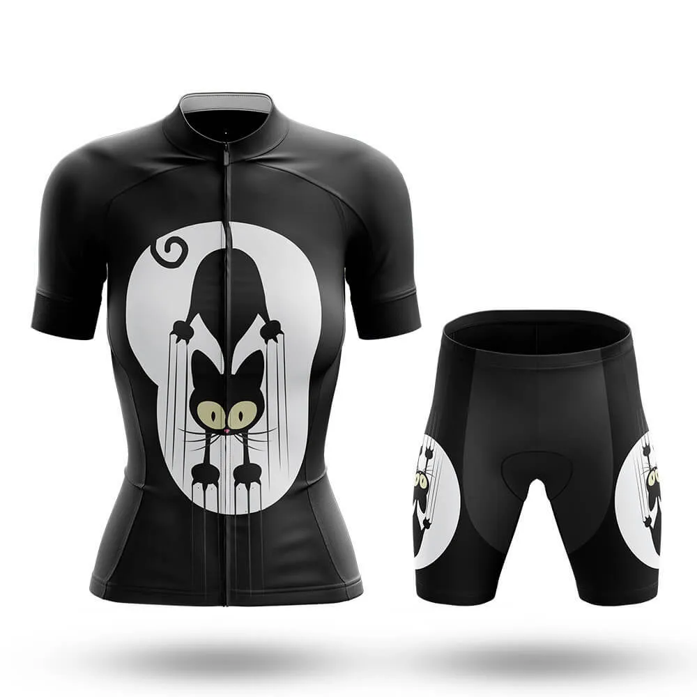 Black Cat Claw Women's Short Sleeve Cycling Kit sold by RSSC Sports