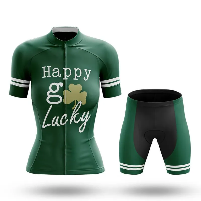 Happy Go Lucky Women's Short Sleeve Cycling Kit sold by RSSC Sports
