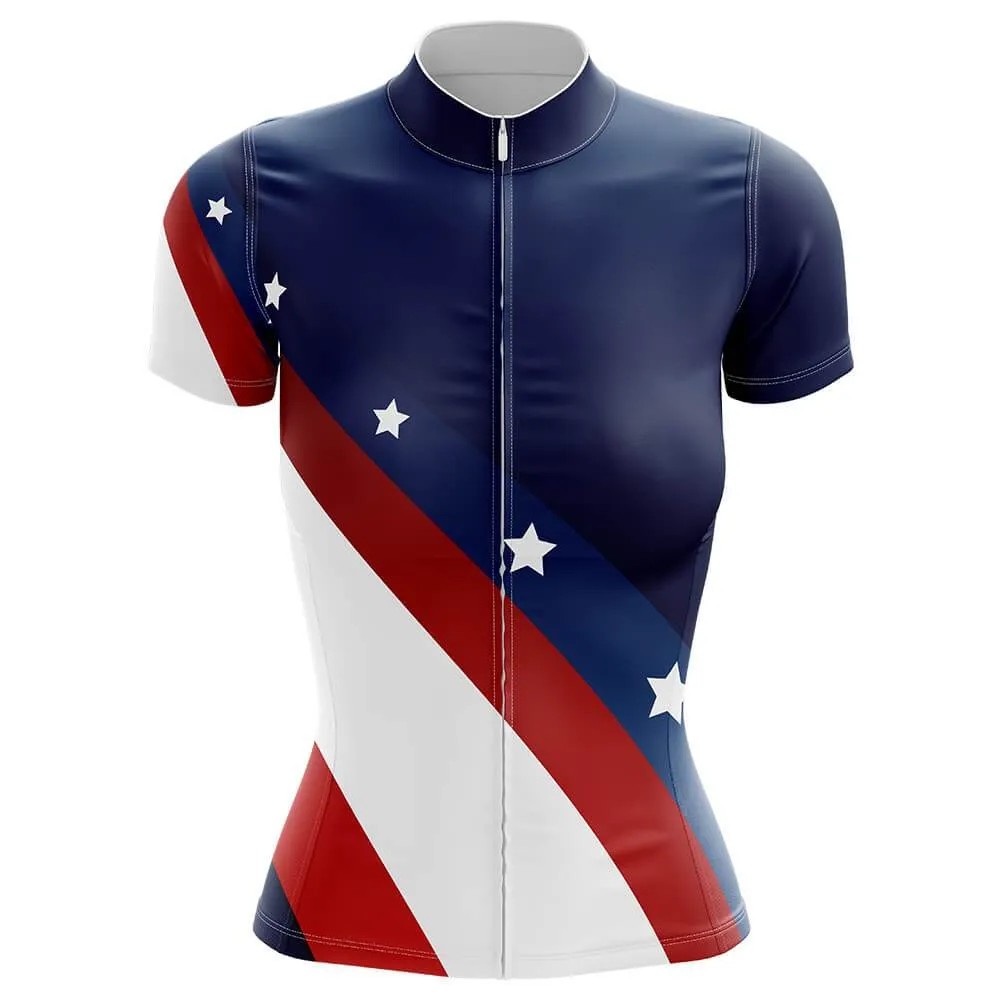 USA Flag Women's Short Sleeve Cycling Kit sold by RSSC Sports product image thumbnail 3