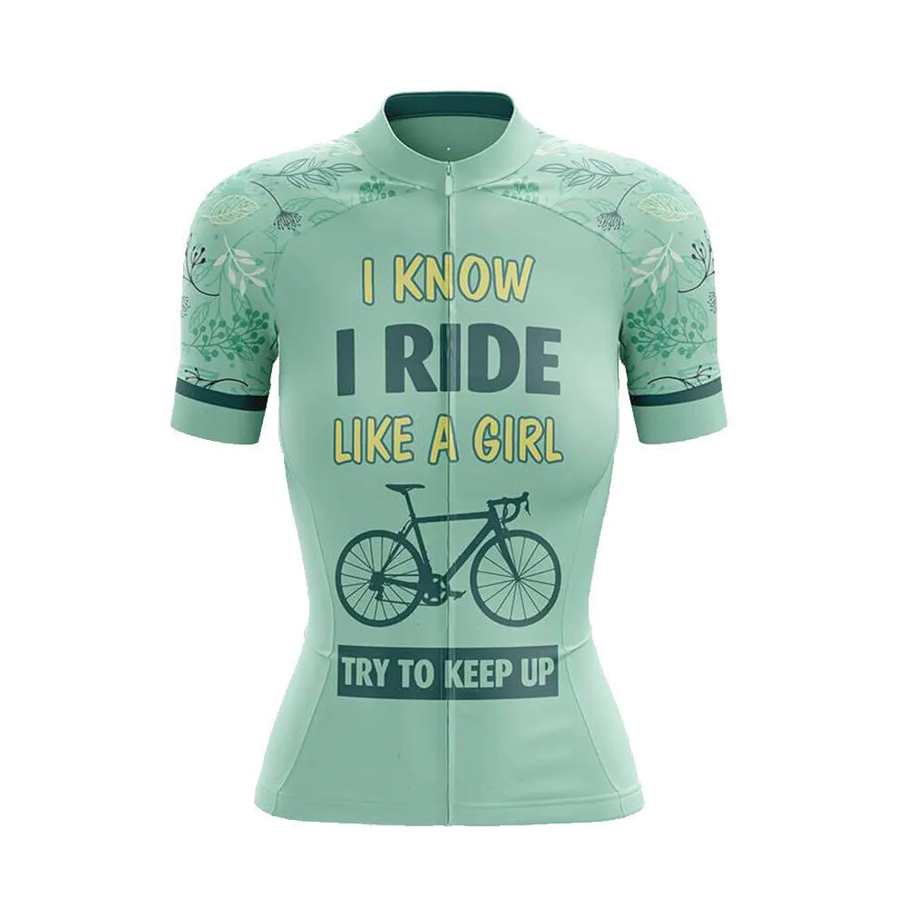 Like A Girl Women's Short Sleeve Cycling Kit sold by RSSC Sports product image thumbnail 3