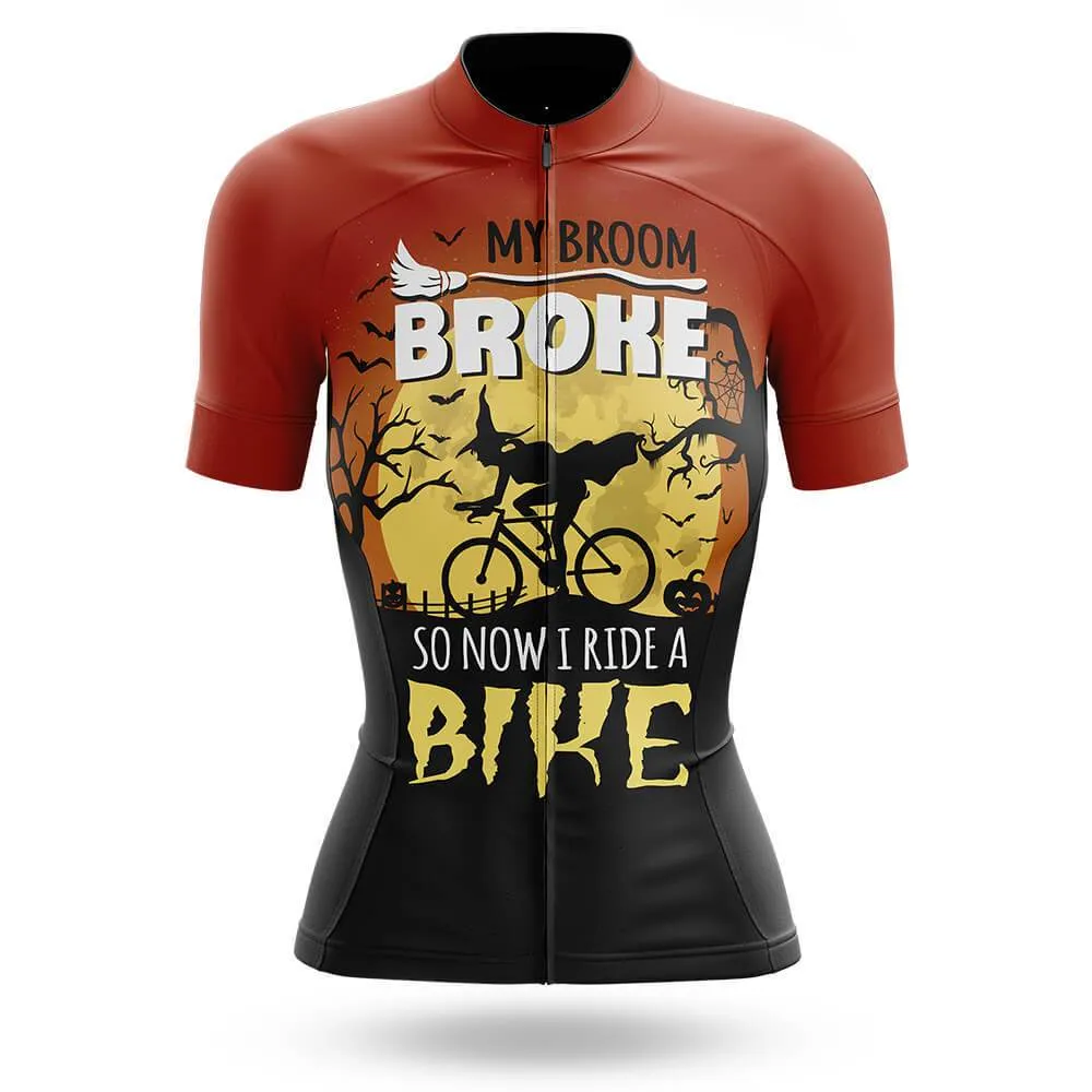 Halloween My Broom Broke Women's Short Sleeve Cycling Kit sold by RSSC Sports product image thumbnail 3
