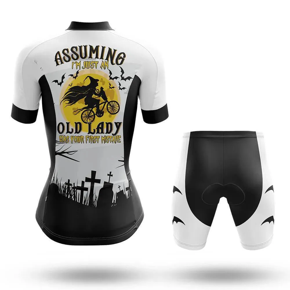 Halloween I'm Just An Old Lady Women's Short Sleeve Cycling Kit sold by RSSC Sports product image thumbnail 2