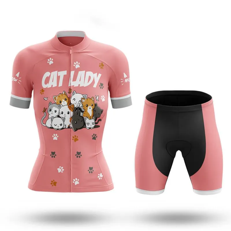 Cat Lady Women's Short Sleeve Cycling Kit sold by RSSC Sports