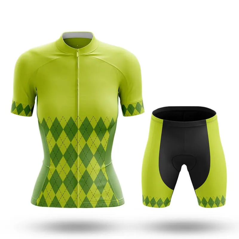 Lime Green Women's Short Sleeve Cycling Kit sold by RSSC Sports