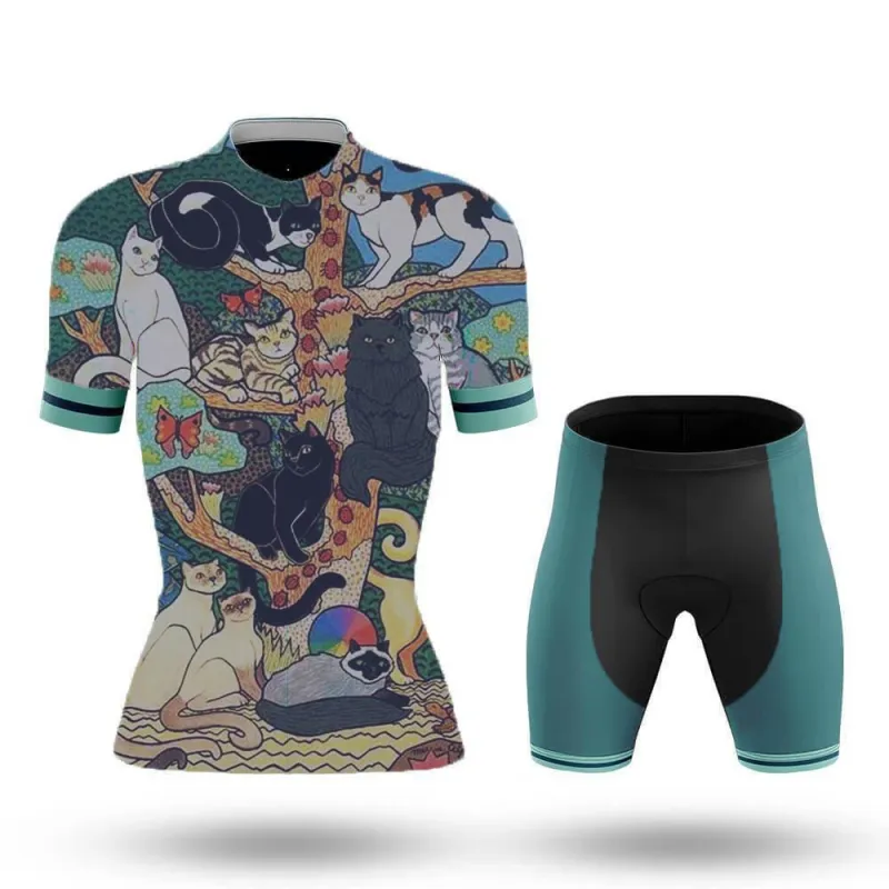 Cat Casual Women's Short Sleeve Cycling Kit sold by RSSC Sports