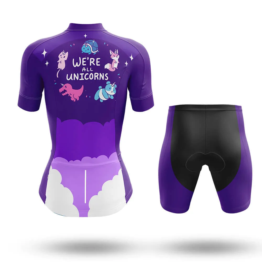 We're All Unicorns Women's Short Sleeve Cycling Kit sold by RSSC Sports product image thumbnail 2