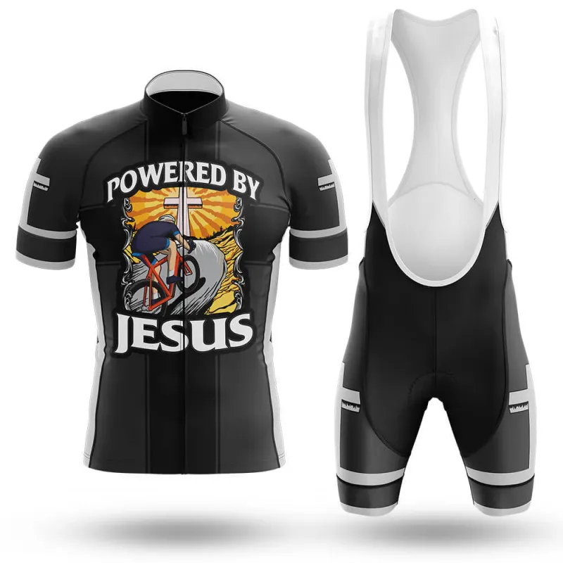 Powered By Jesus Men's Short Sleeve Cycling Kit sold by RSSC Sports