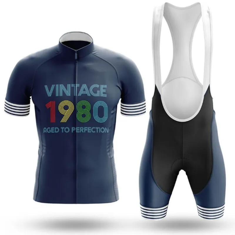 Vintage 1980 Men's Short Sleeve Cycling Kit made by RSSC Sports