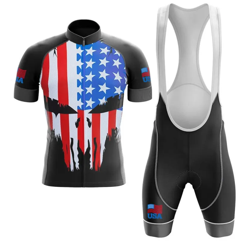 USA Men's Short Sleeve Cycling Kit made by RSSC Sports