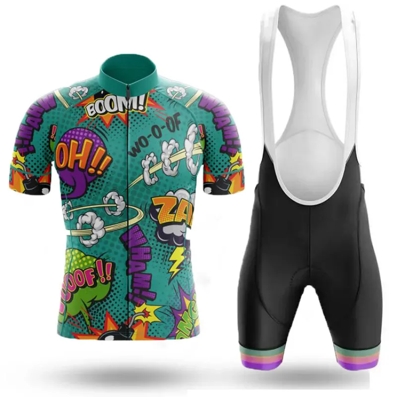Funny Comic Men's Short Sleeve Cycling Kit made by RSSC Sports