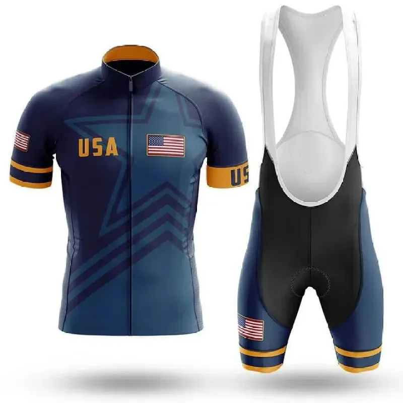USA S5 Navy Men's Short Sleeve Cycling Kit sold by RSSC Sports