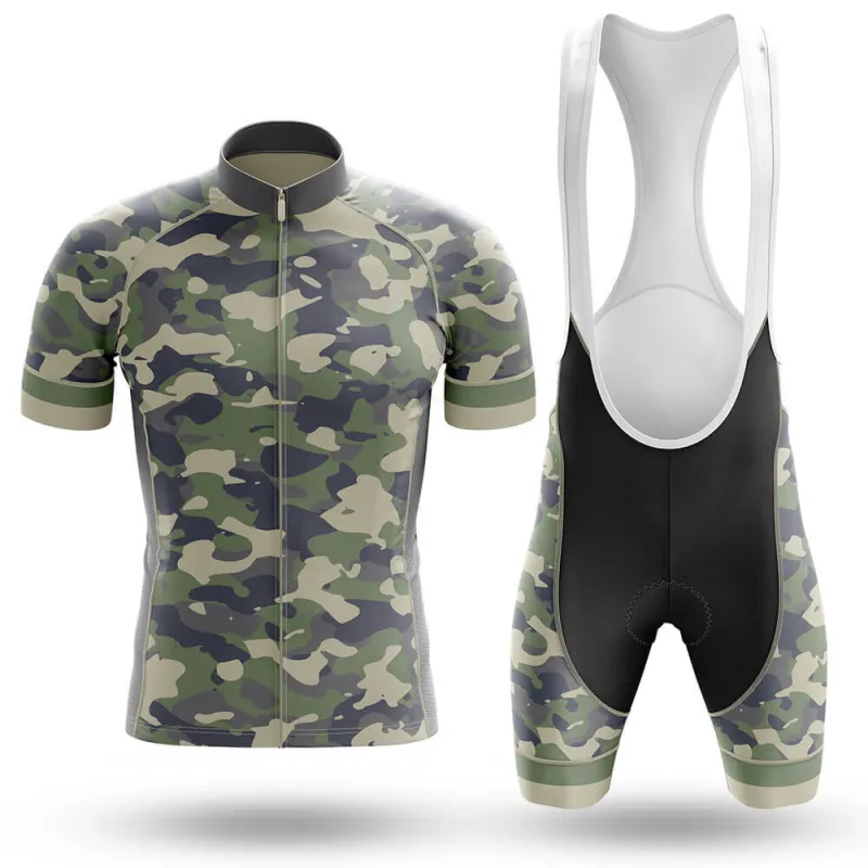Green Camo Men's Cycling Kit made by RSSC Sports