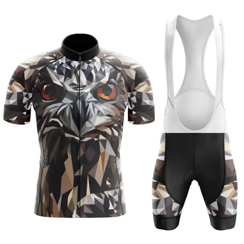 Rainbow Owl Men's Short Sleeve Cycling Kit sold by RSSC Sports