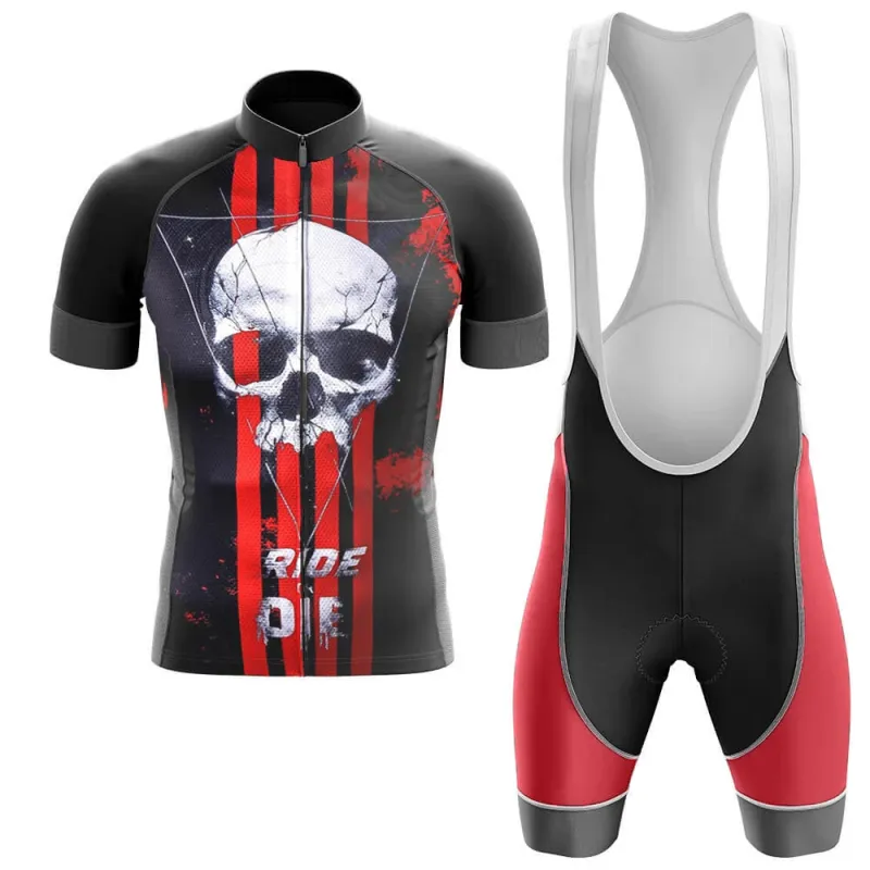 Skull Men's Short Sleeve Cycling Kit made by RSSC Sports