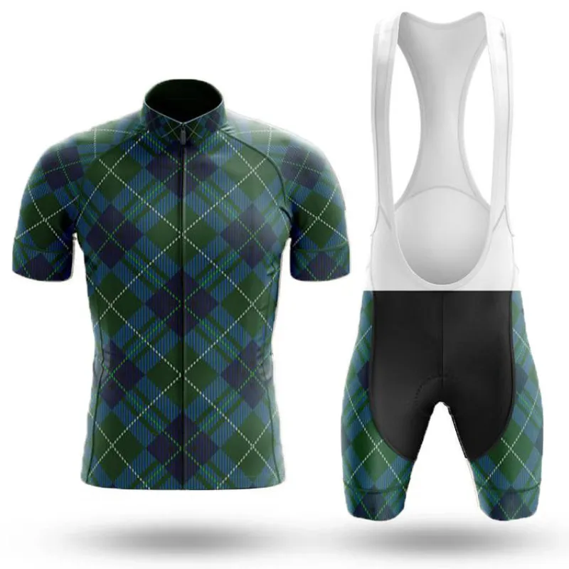 Plaid Men's Short Sleeve Cycling Kit sold by RSSC Sports