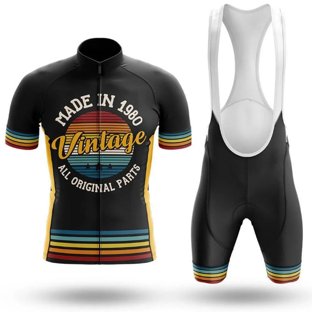 Retro Custom Year Vintage Men's Short Sleeve Cycling Kit sold by RSSC Sports