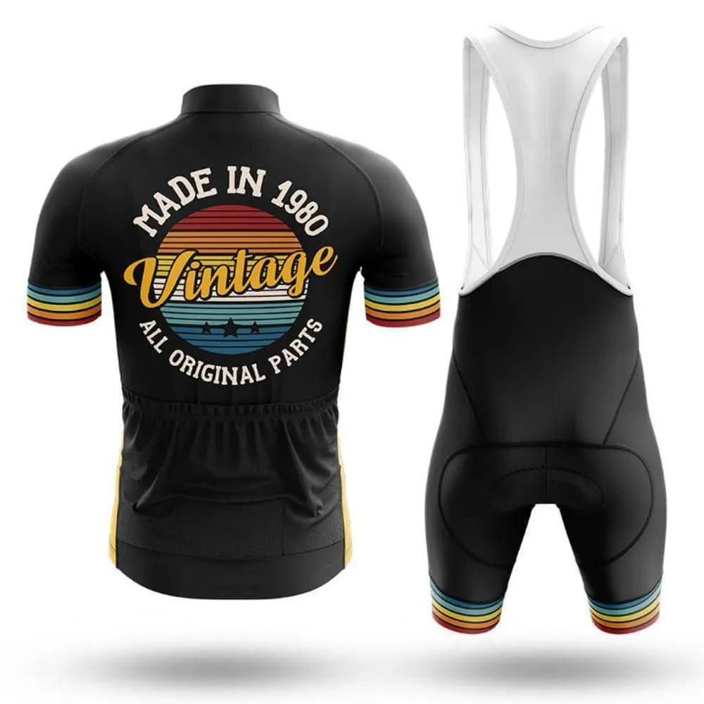 Retro Custom Year Vintage Men's Short Sleeve Cycling Kit sold by RSSC Sports product image thumbnail 2