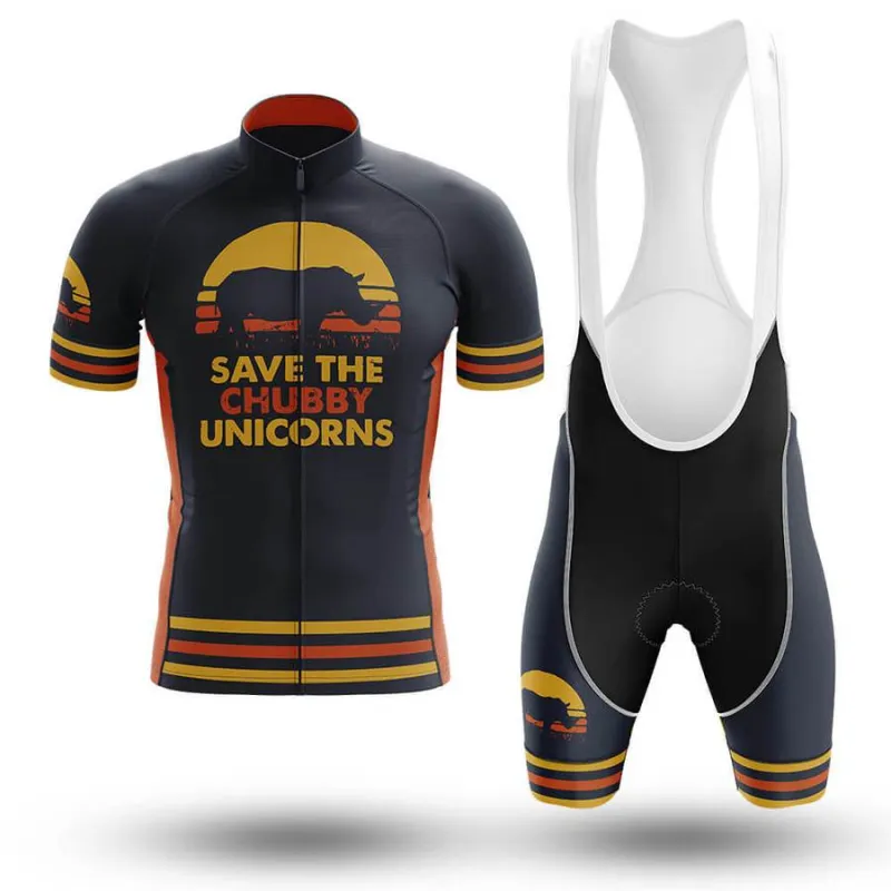 The Chubby Unicorns Men's Short Sleeve Cycling Kit sold by RSSC Sports