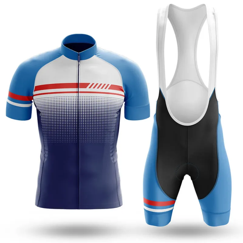 Blue Red Men's Cycling Kit made by RSSC Sports