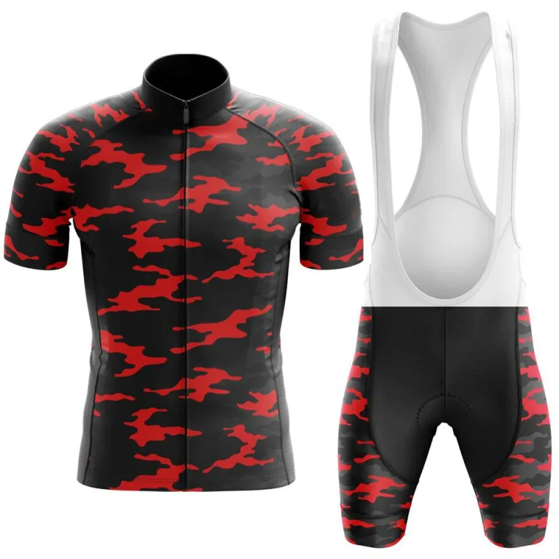 Tactical Camo Men's Short Sleeve Cycling Kit made by RSSC Sports