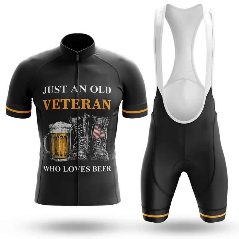 A Veteran Loves Beer Men's Short Sleeve Cycling Kit made by RSSC Sports