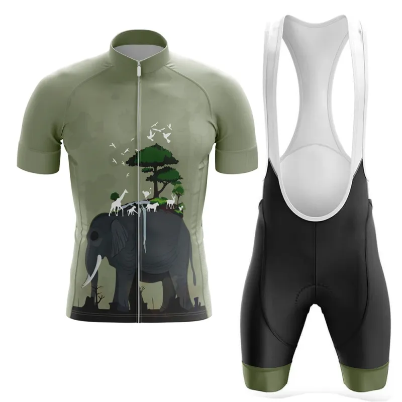 Protect The Earth Men's Short Sleeve Cycling Kit made by RSSC Sports