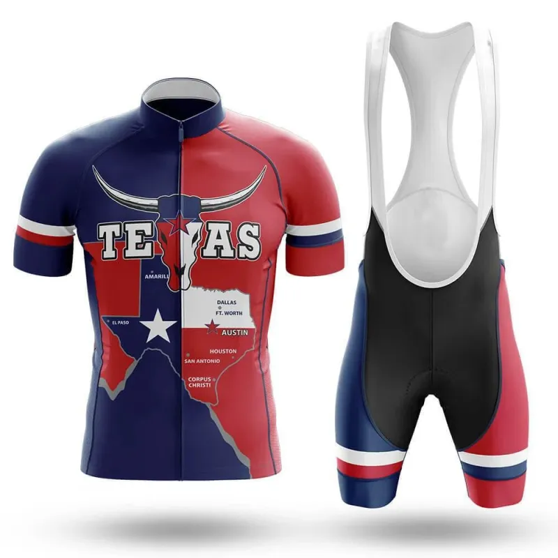 Texas Star Men's Short Sleeve Cycling Kit made by RSSC Sports