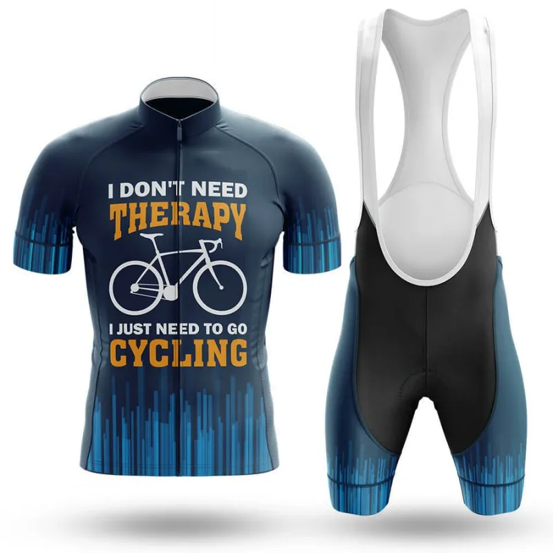 I Don't Need Therapy I Just Need To Go Cycling Men's Short Sleeve Cycling Kit sold by RSSC Sports
