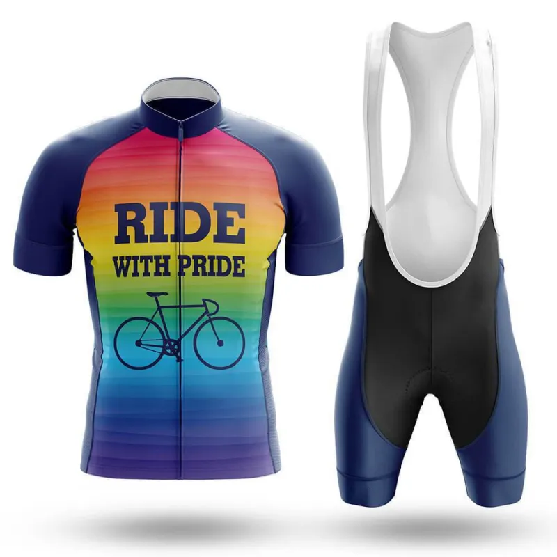 Ride With Pride Men's Short Sleeve Cycling Kit made by RSSC Sports