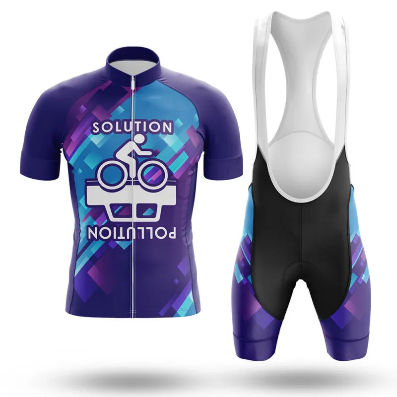 Solution Pollution Men's Short Sleeve Cycling Kit made by RSSC Sports
