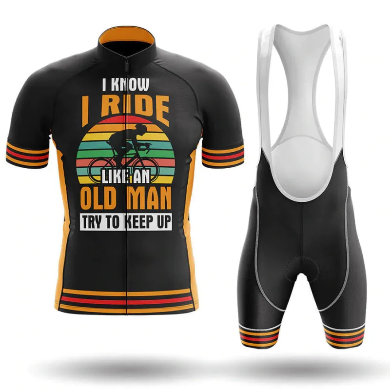 I Ride Like An Old Man Men's Short Sleeve Cycling Kit made by RSSC Sports