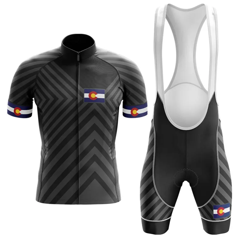 Colorado Black Men's Short Sleeve Cycling Kit sold by RSSC Sports