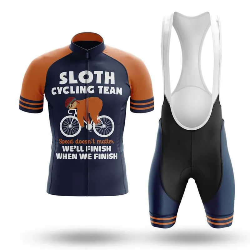 Sloth Team Men's Short Sleeve Cycling Kit made by RSSC Sports